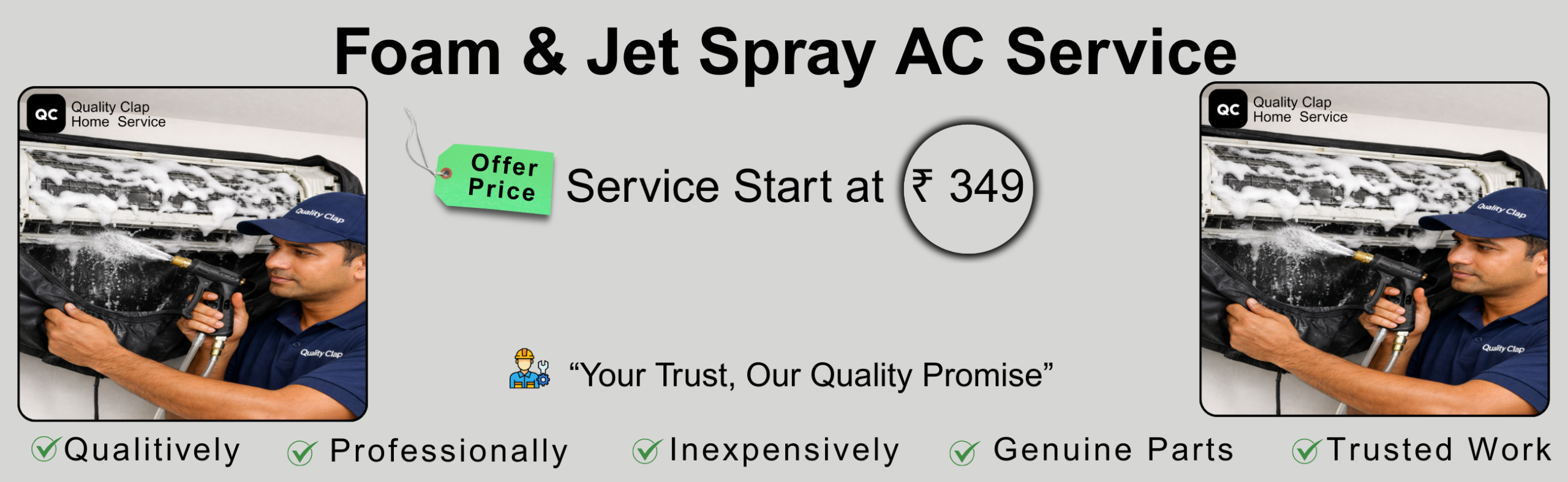 Foam & Jet Spray AC Service